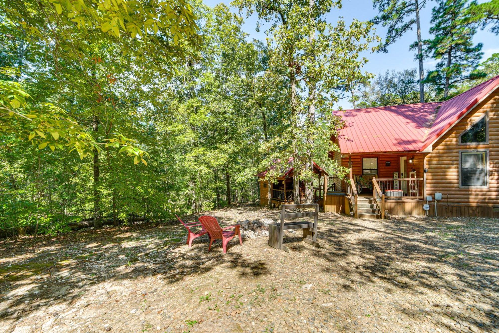 Broken Bow Rental Cabin With Hot Tub And Bar Exterior photo